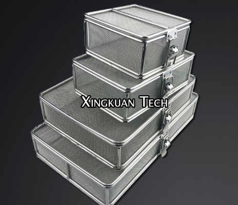 Khay làm sạch chính xác bằng thép không gỉ 304 có nắp khóa cho bệnh viện