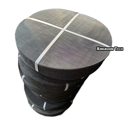 270mm Dia 60meshx0.19mm Wire Mesh Filter Discs cho sản xuất vật liệu PP