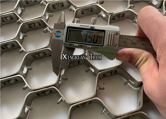 Lưới kim loại thép Hex, Lưới kim loại thép Hex cho lớp lót chịu lửa
