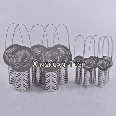 Rổ đường ống Màn hình lọc bằng thép không gỉ với miệng vát