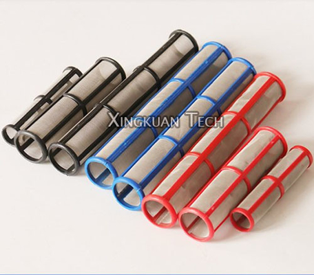 Lưới lọc xi lanh chèn súng, Ống lọc lưới thép SS302 SS304 Vật liệu SS304L