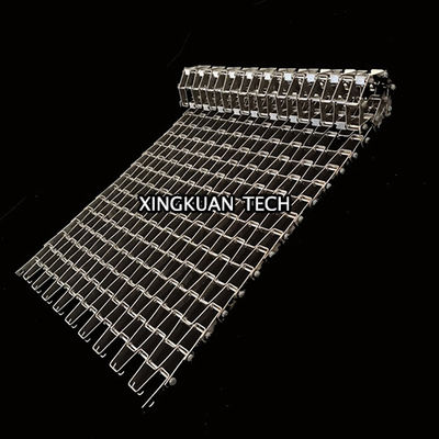 Dây chuyền băng tải dạng móng ngựa phẳng Flex để làm sạch và làm khô nướng