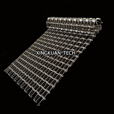 Dây chuyền băng tải dạng móng ngựa phẳng Flex để làm sạch và làm khô nướng